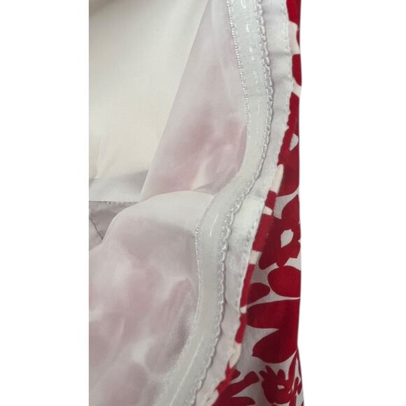 Signature by Robbie Bee Halter Top Sundress Red & White Sz 12 - Picture 9 of 9